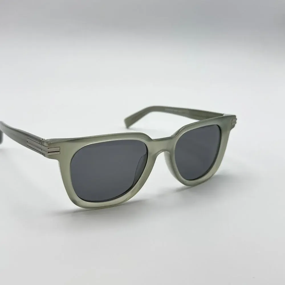 Ermenegildo Zegna Sunglasses EZ0248 20A Shiny Gray Frame Gray Lens 50-19-145 New